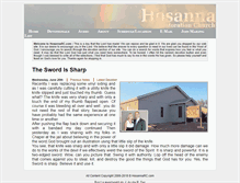 Tablet Screenshot of hosannarc.com